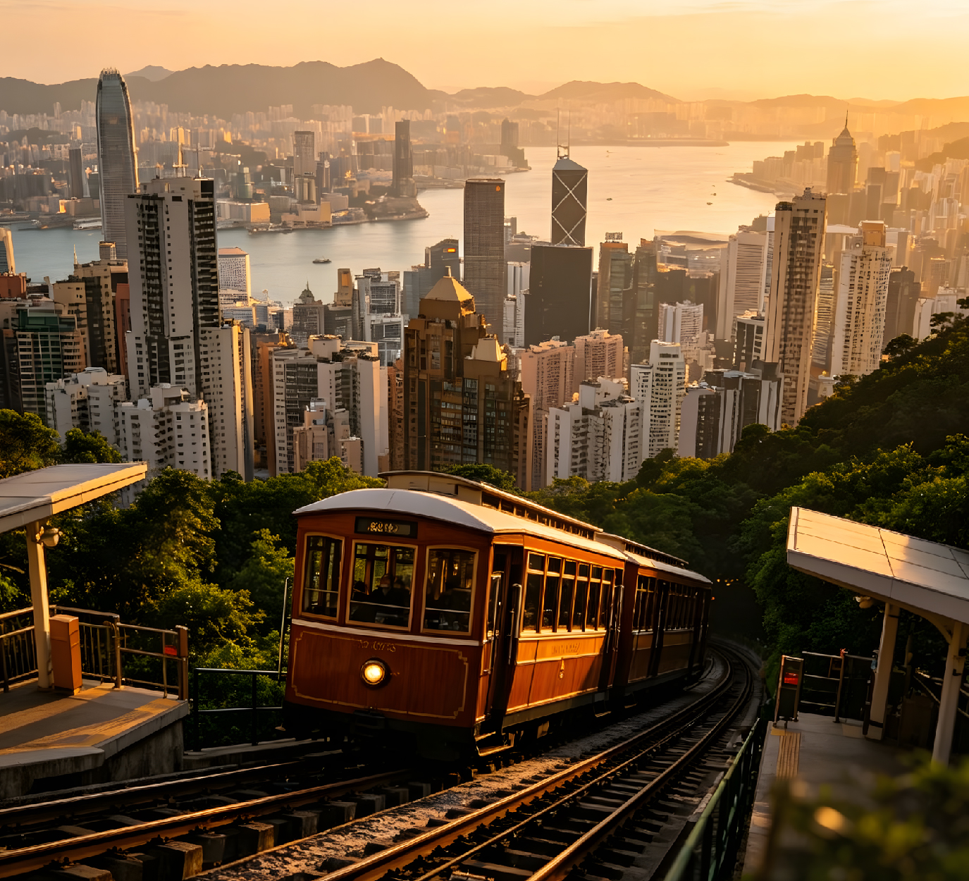 香港山顶缆车｜乘山登顶，看尽香港城市天际线